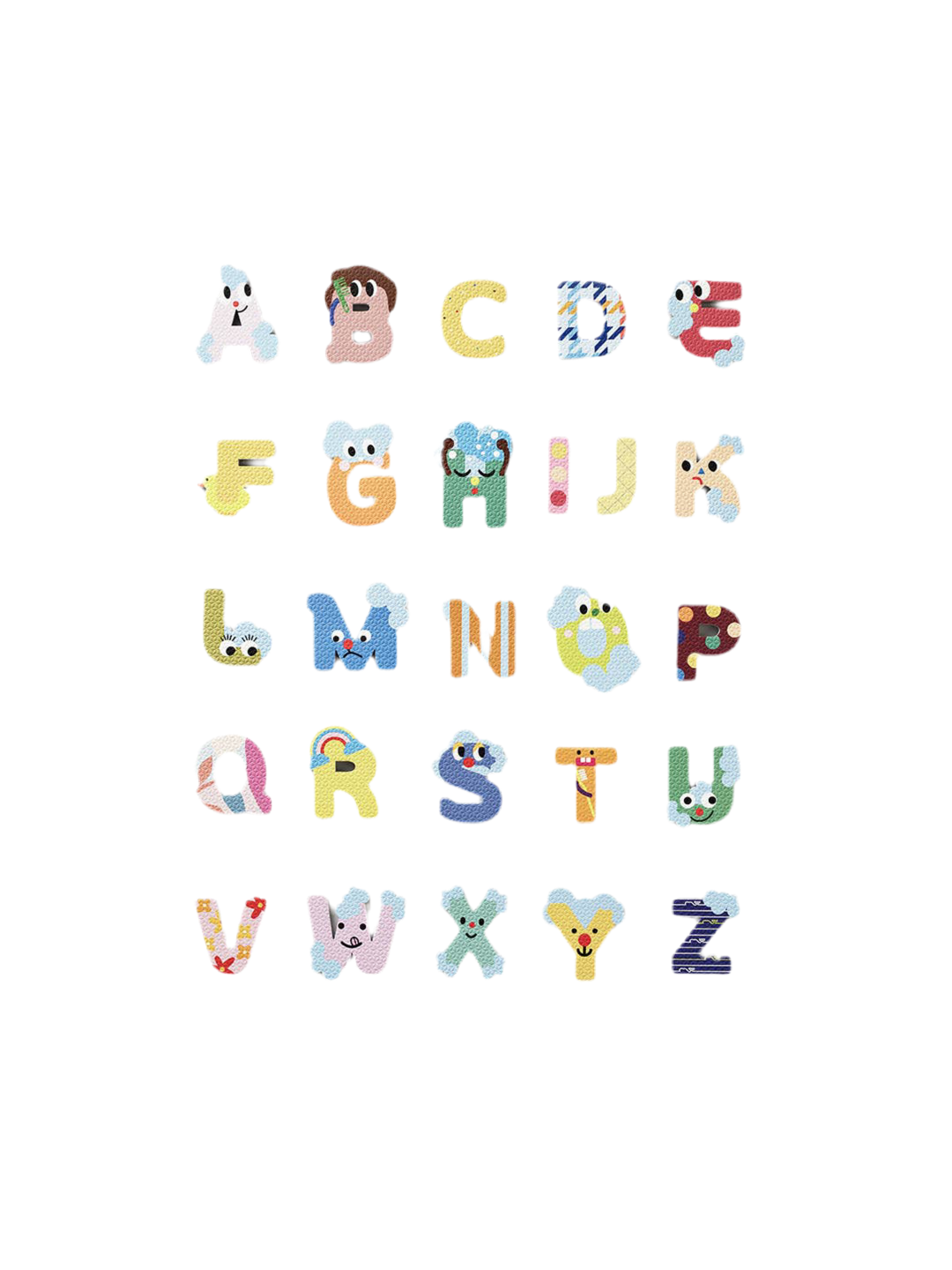 Creative Play Bath Stickers & Poster Set - Alphabet