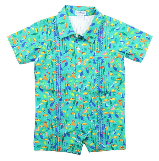 Guayabera Romper - Toucans