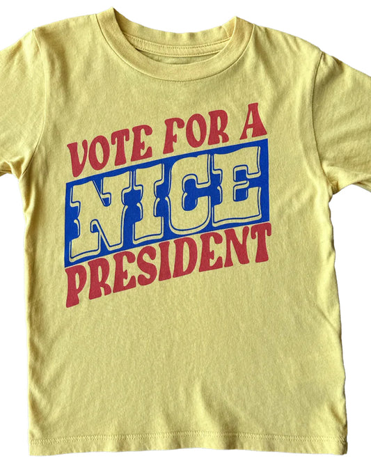 Vote For A Nice President T-Shirt