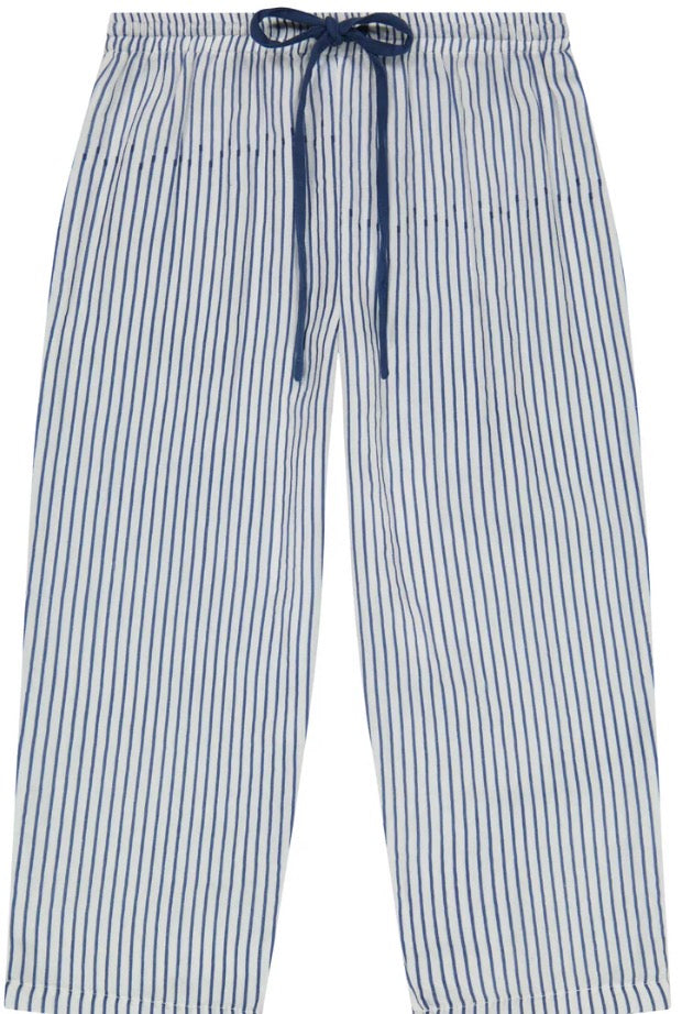 La Plage Drawstring Pants - Marine Stripe