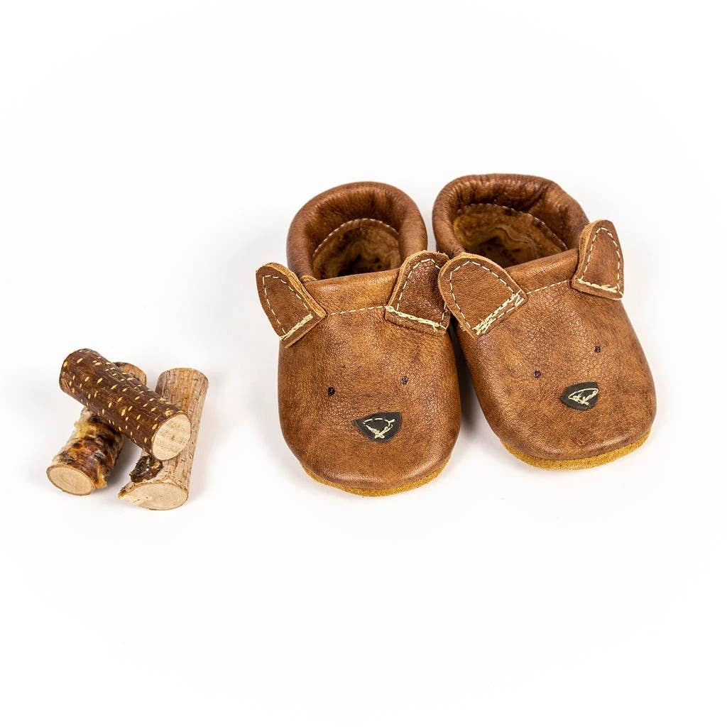 Russet Bear Critters Leather Shoes Baby Bootie & Boy Toddler