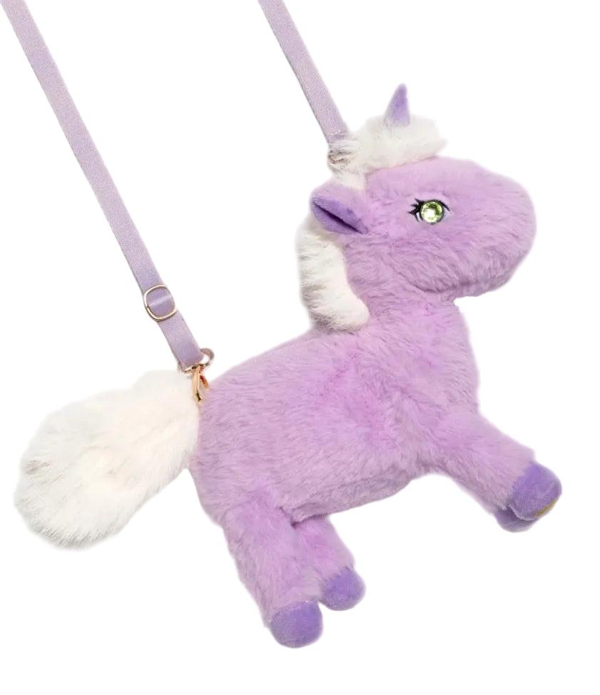 Opal Plush Unicorn Bag