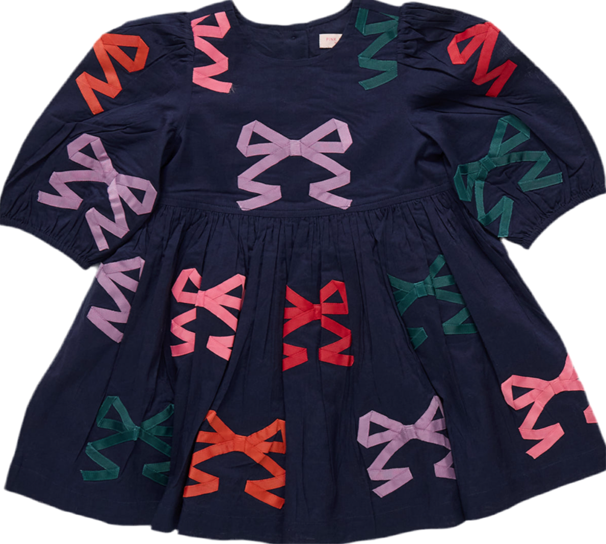 Brooke Dress - Multi Bow Applique