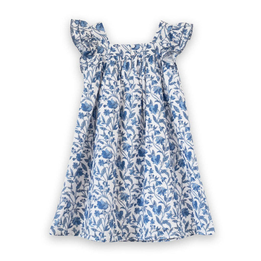 Everly Square Neck Dress | Vintage Blue