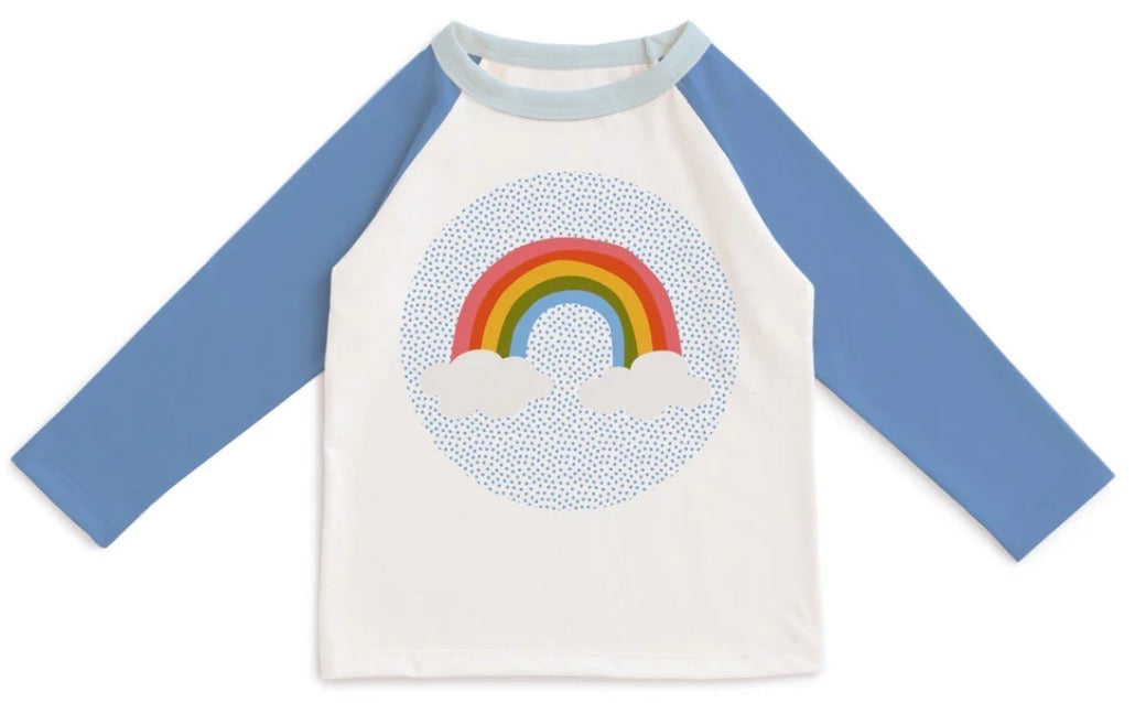 3/4 SLEEVE BASEBALL TEE - RAINBOW