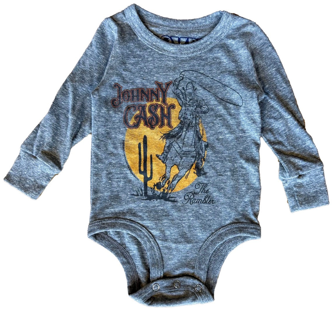 Johnny Cash Rambler LS Onesie