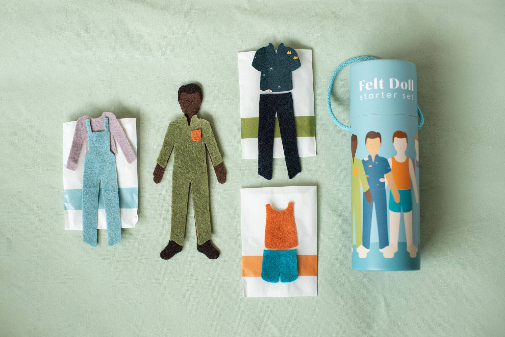 Felt Doll - Starter Boy in Cocoa