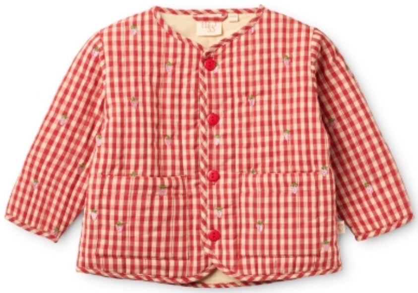 Molly Pineberry Jacket - Red/Pink Berry Gingham