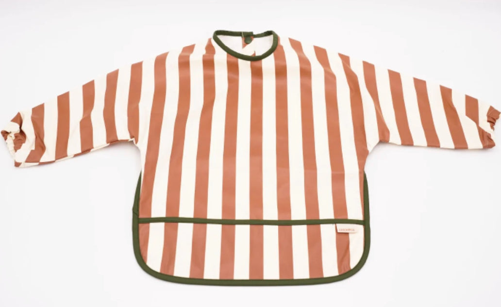 Smock Bib - Stripes Sunset & Tierra