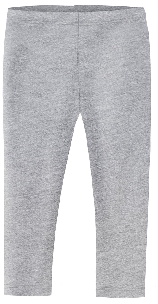 Cotton Capri Leggings - Heather Gray