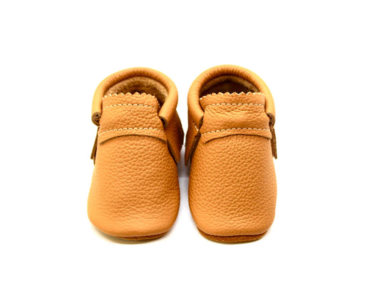 Moccasin Booties - Caramel