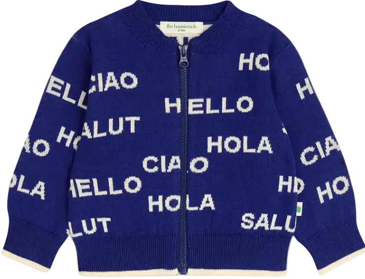 Portofino Hello Cardigan - Navy/Cream