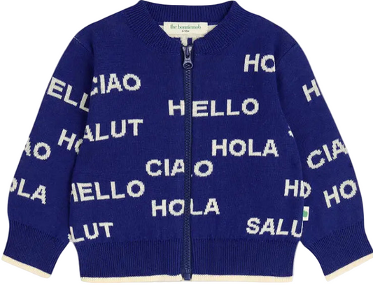 Portofino Hello Cardigan - Navy/Cream