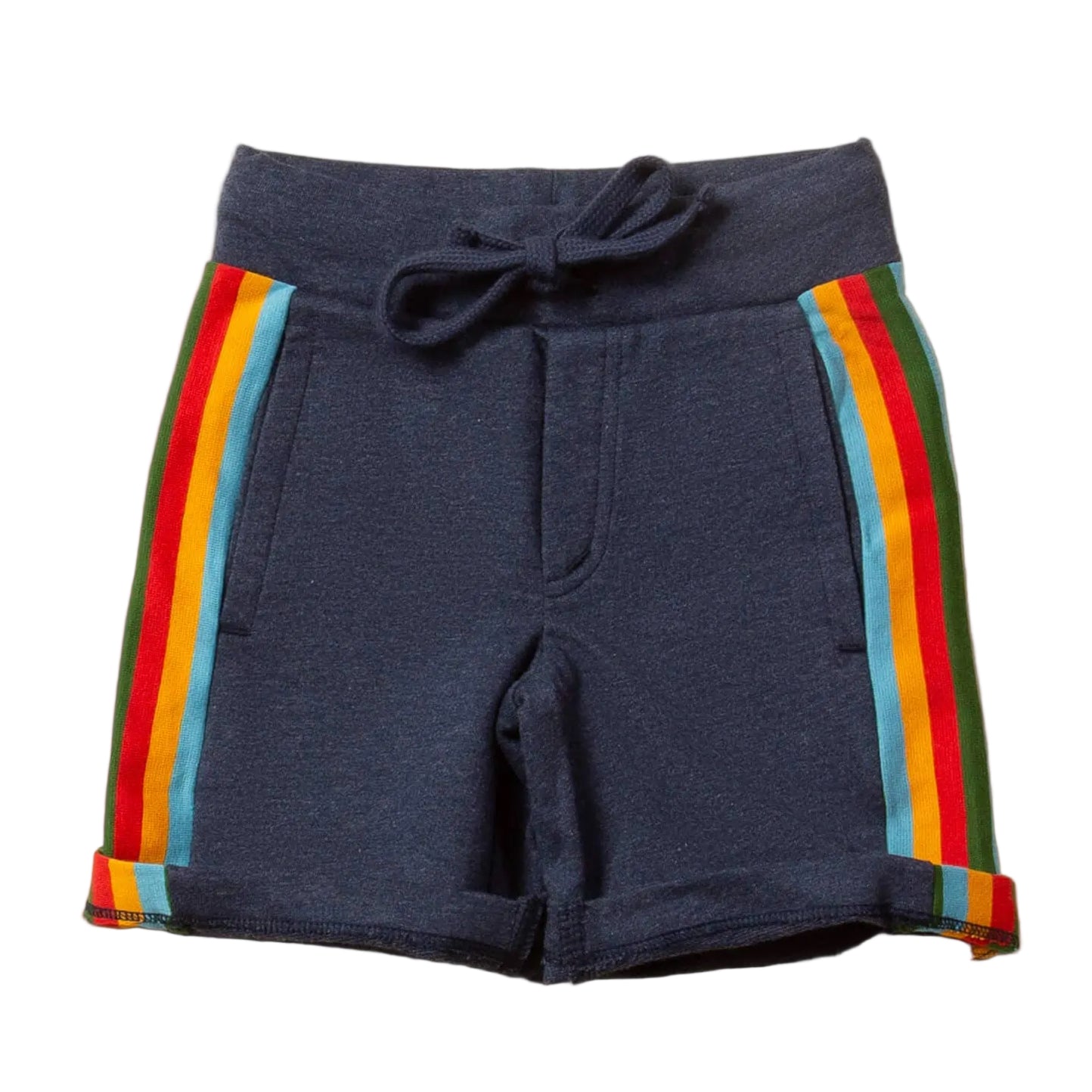 Navy Rainbow Comfy Jogger Shorts