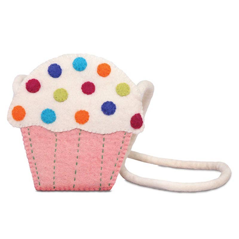 Felted Cupcake Hand Bag