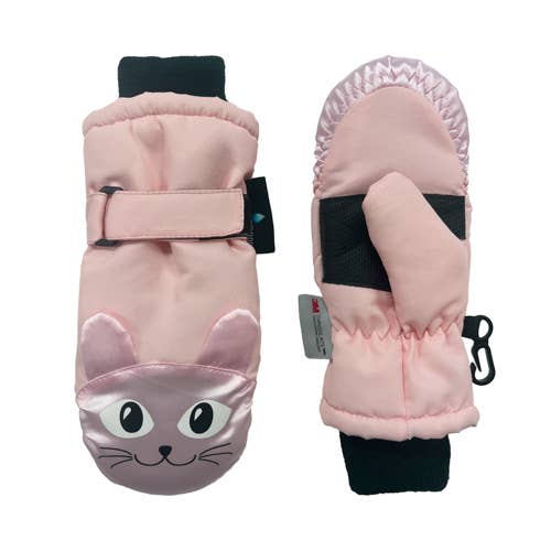 Animal Face Ski Mittens - 2-4Y