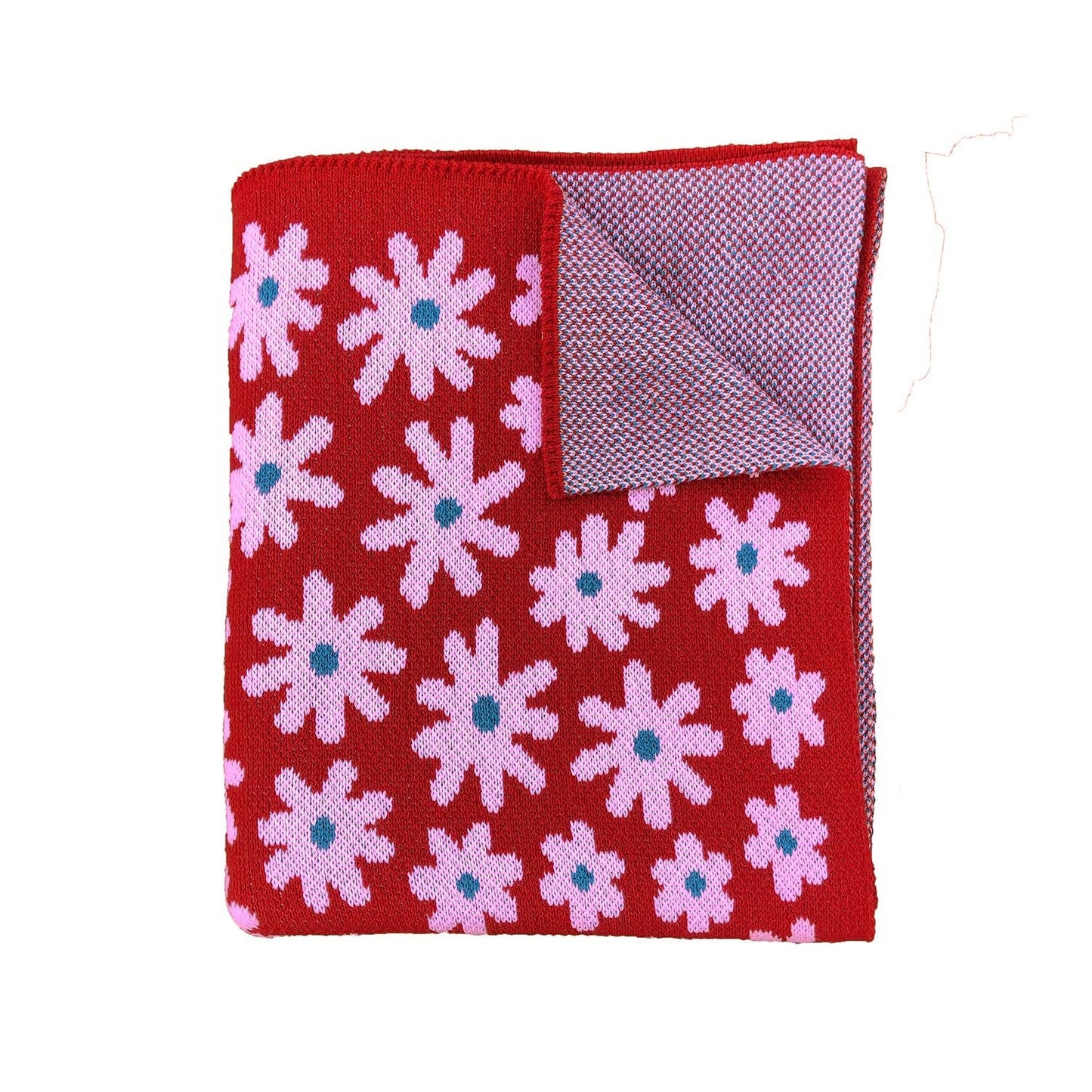 Starry Meadow Throw Blanket - Strawberry