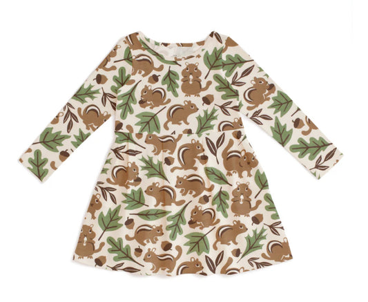 Madison Dress - Chipmunks Brown