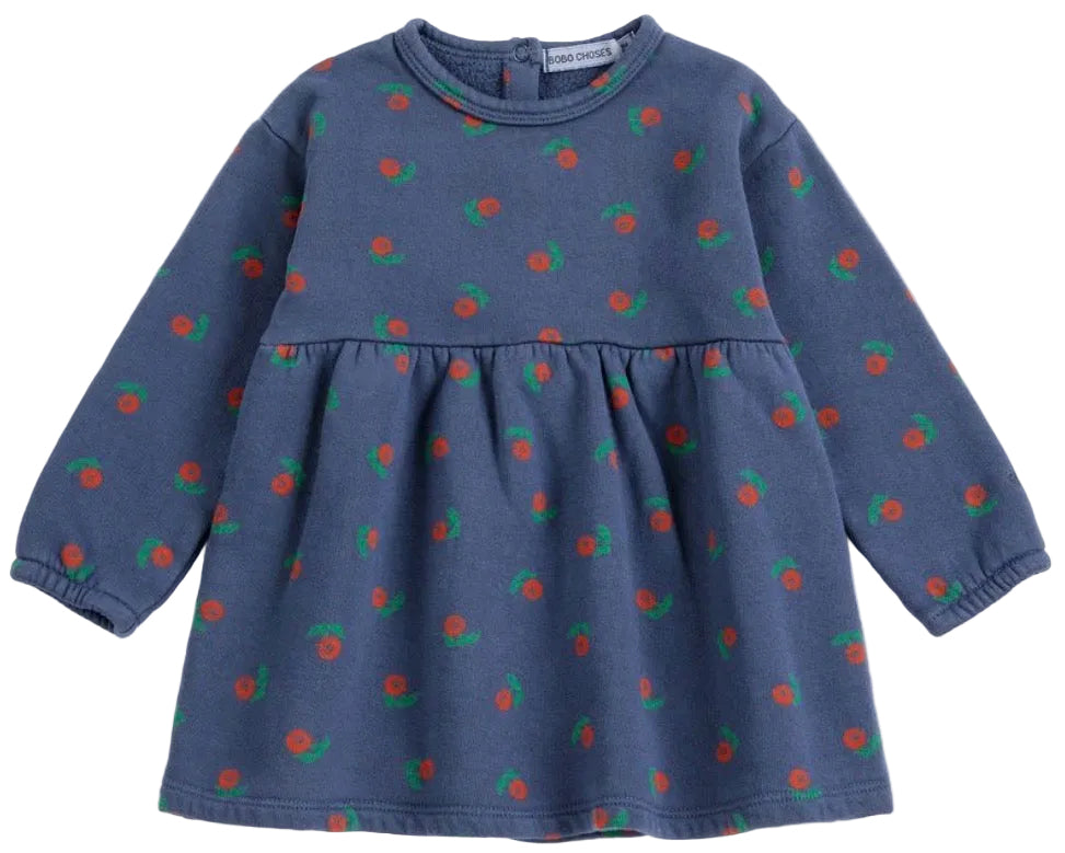 Stamp Bloom All Over Fleece Dress