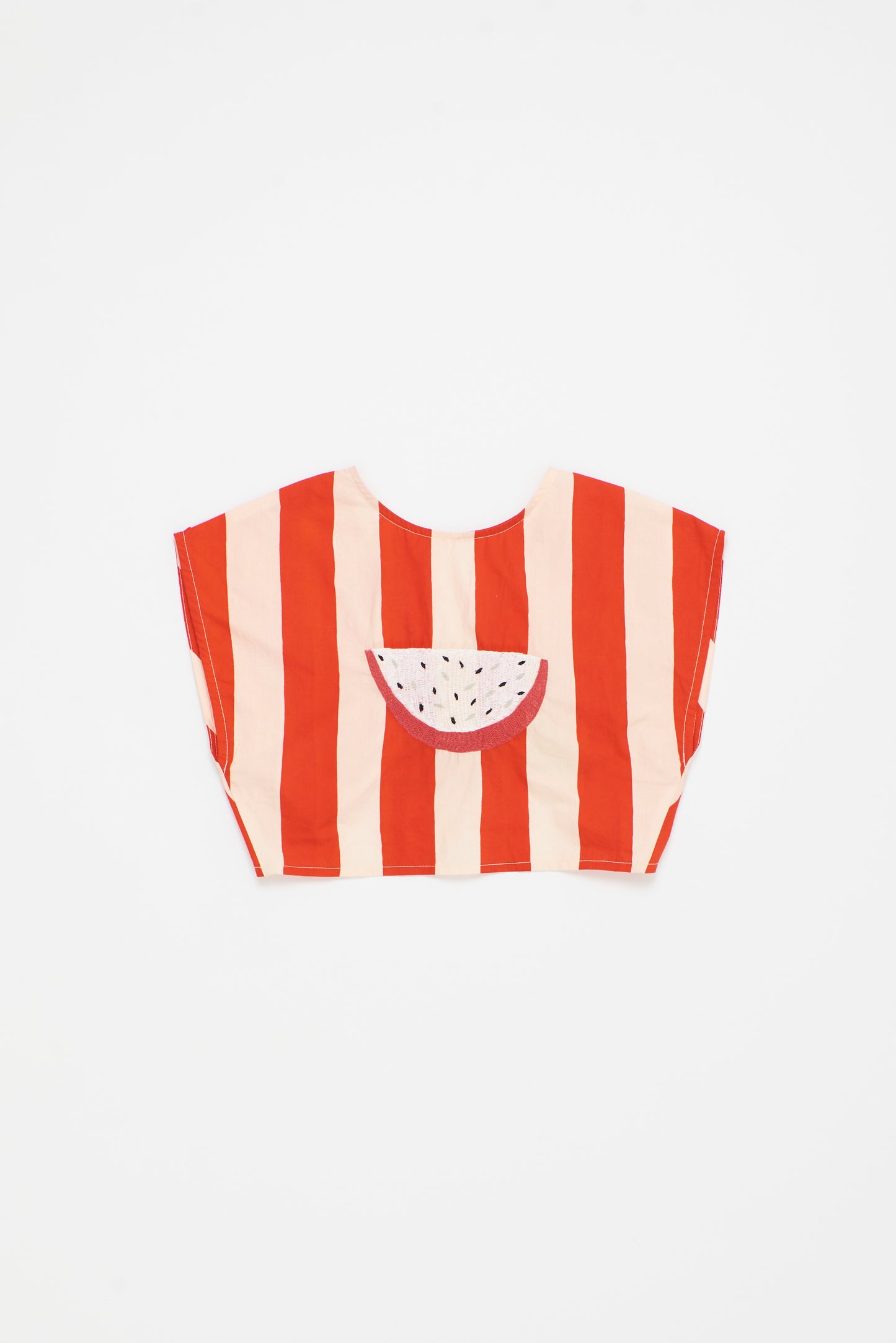 Watermelon Stripes Top - White/Red