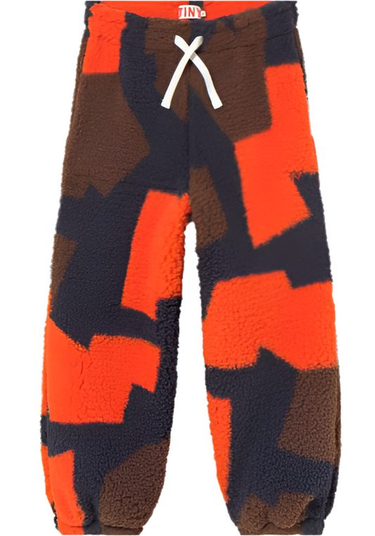 Abstract Sherpa Fleece Sweatpants