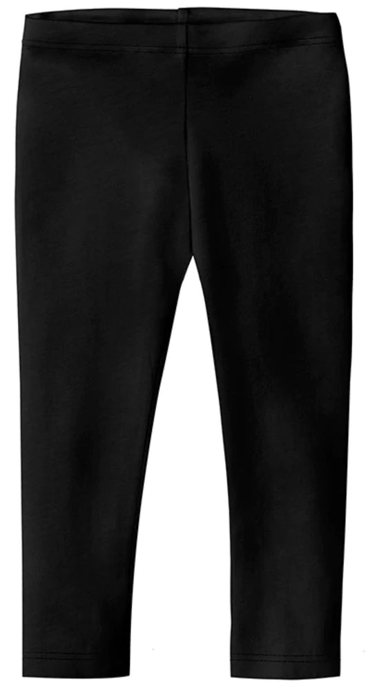 Cotton Capri Leggings - Black