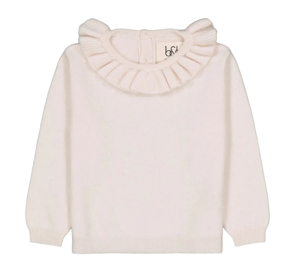 Cashmere Frills Sweater - Ivory