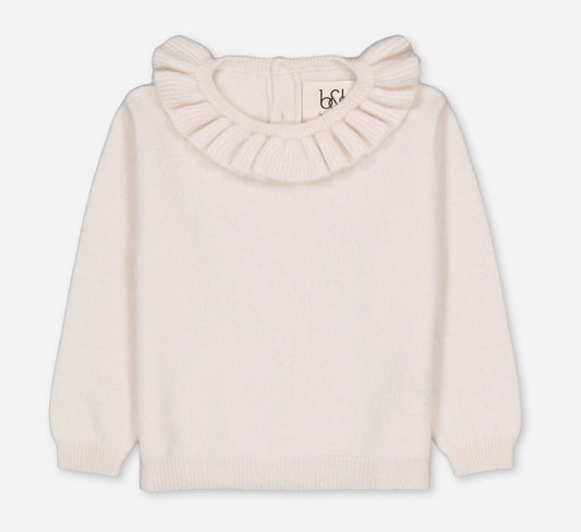 Cashmere Frills Sweater - Ivory