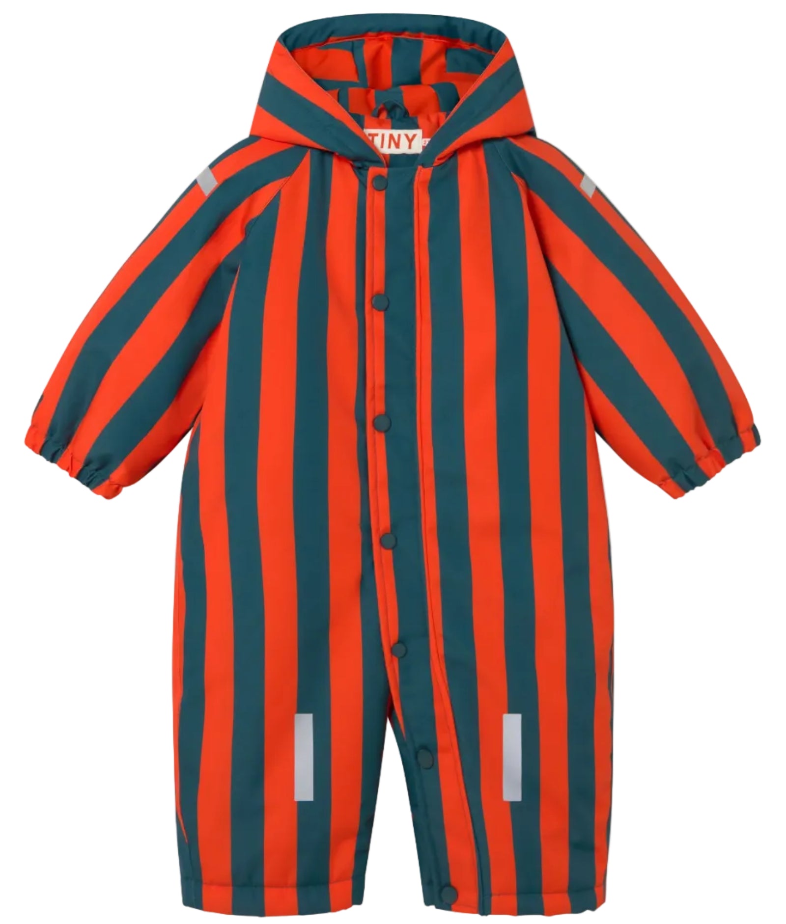 Red Stripes Snow One-Piece