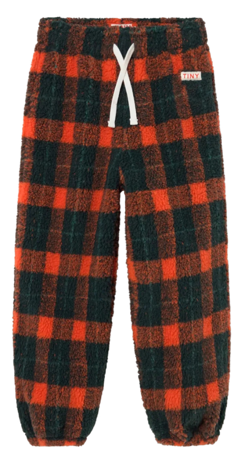 Red Check Sherpa Sweatpant