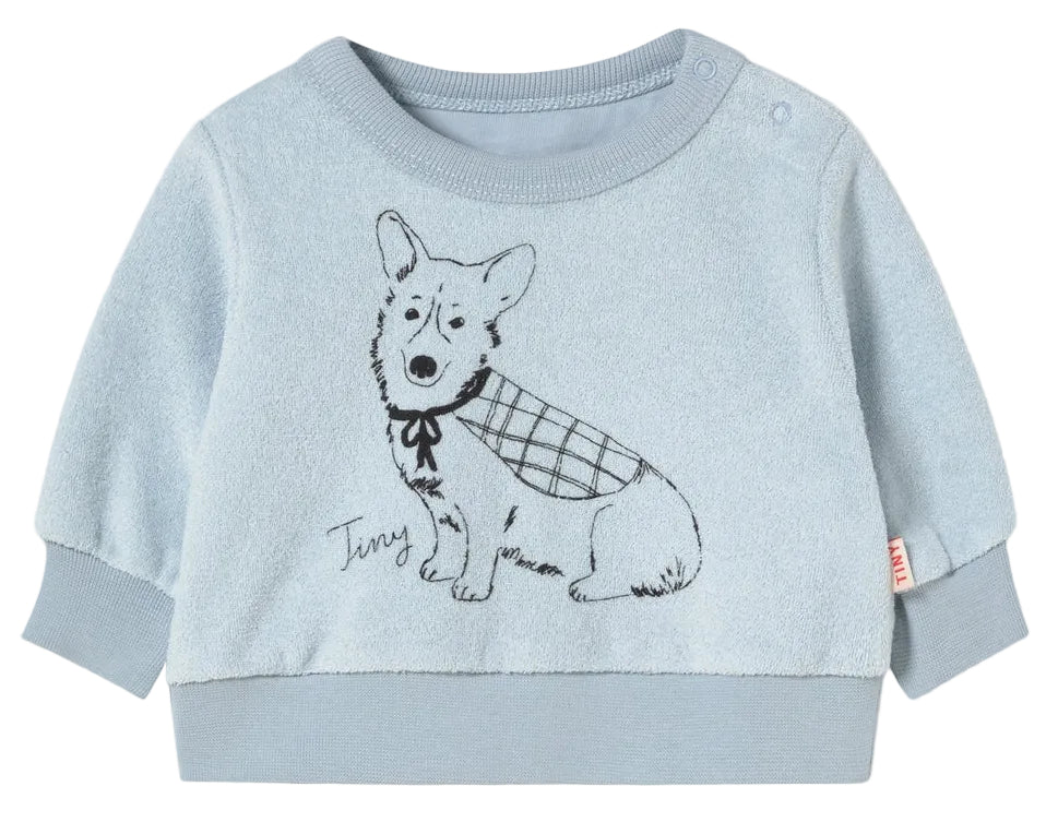 Tiny Corgi Graphic Baby Sweatshirt