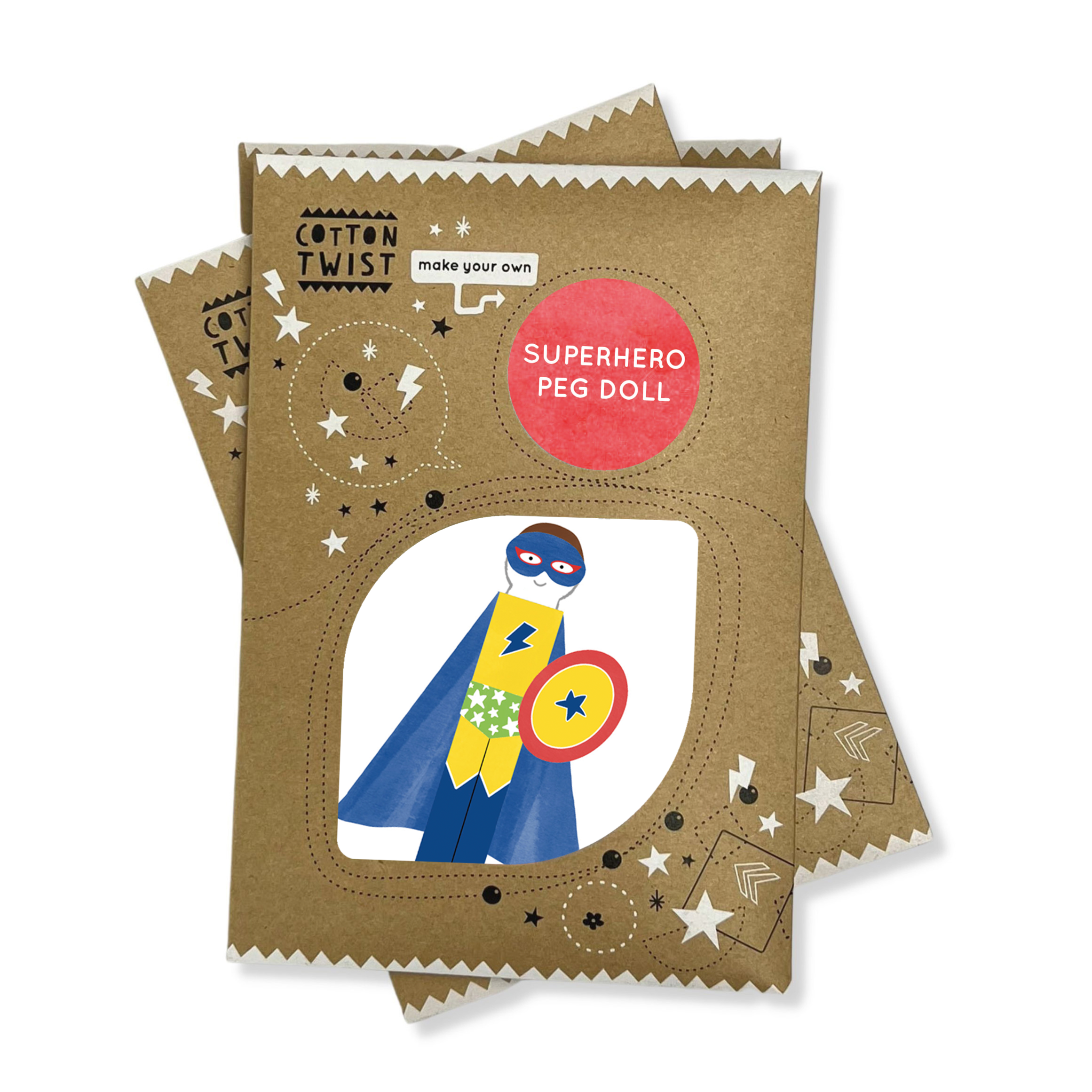 Make Your Own Superhero Peg Doll