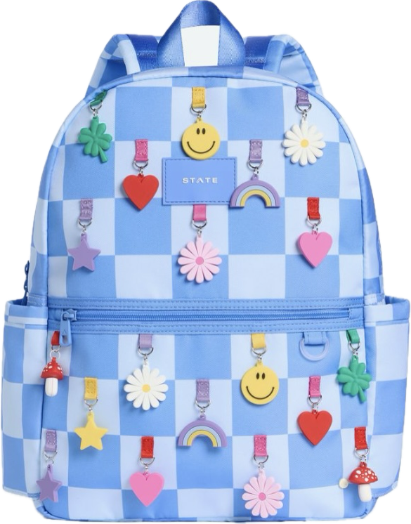 Backpack - Kane Kids Travel - Charms Blue Check