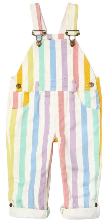 Classic Wide Stripe Overalls - Multicolour