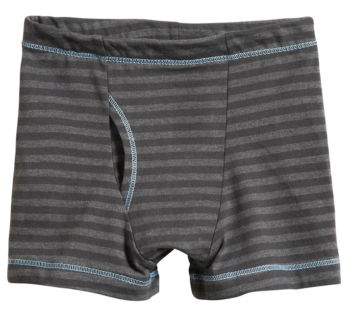 Striped Boxer Briefs - Smurf Blue