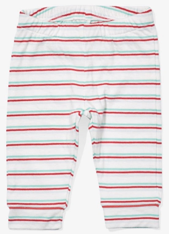 Andy Baby Legging - Turquoise Triple Stripe