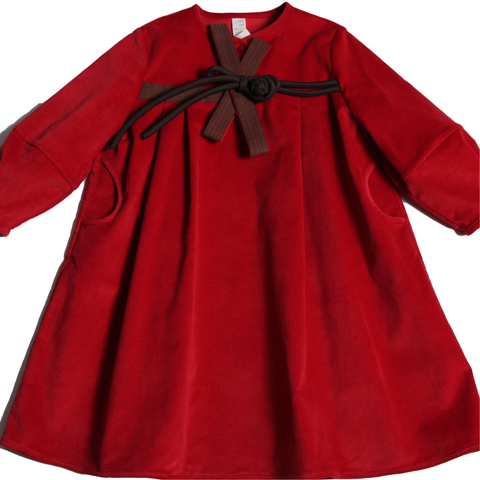 Luna Empire Waist Frock - Ruby