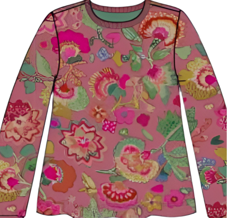 Tempo Floral Print LS Shirt