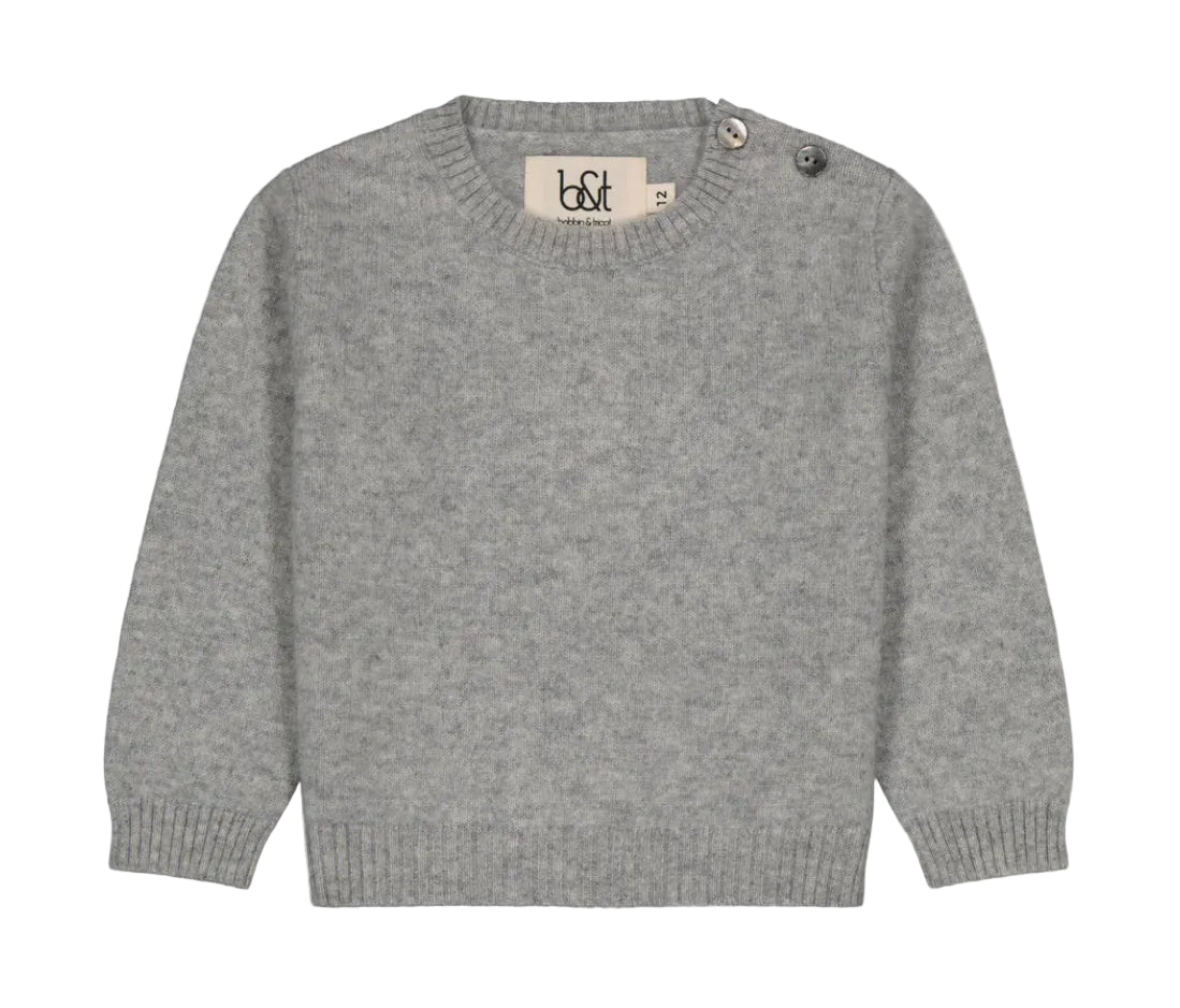 Cashmere Crewneck Sweater - Grey
