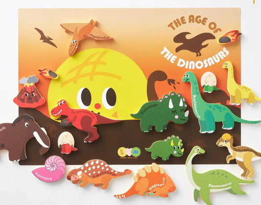 Creative Play Bath Stickers & Poster Set - Dinosaurs