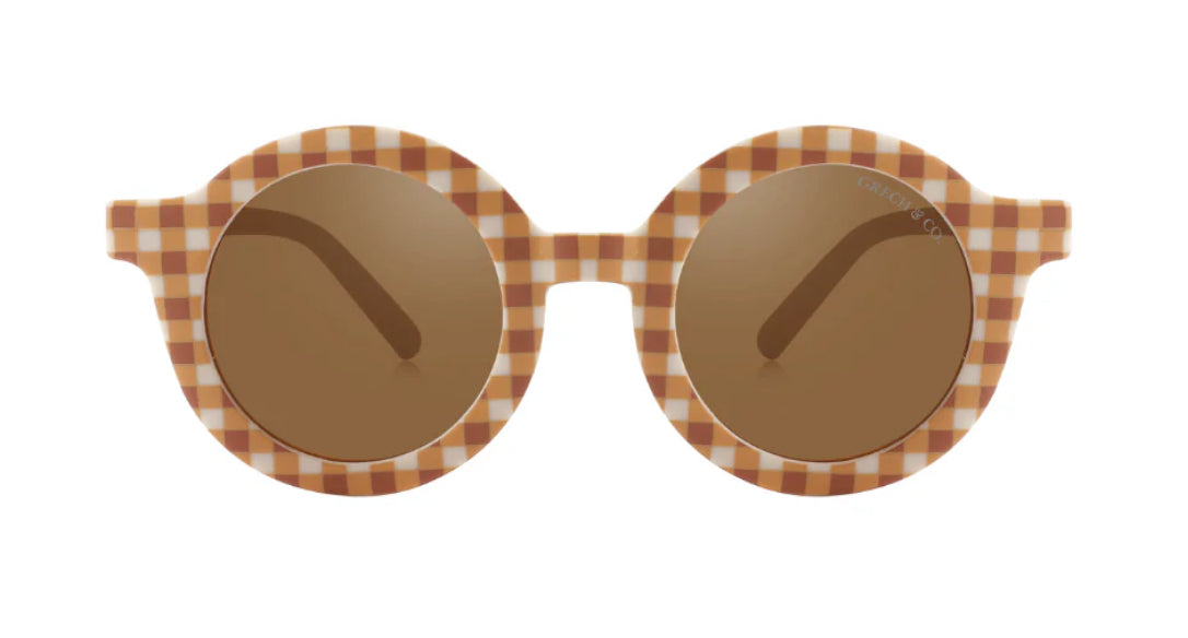 Original Round | Bendable & Polarized Sunglasses - Sienna Gingham