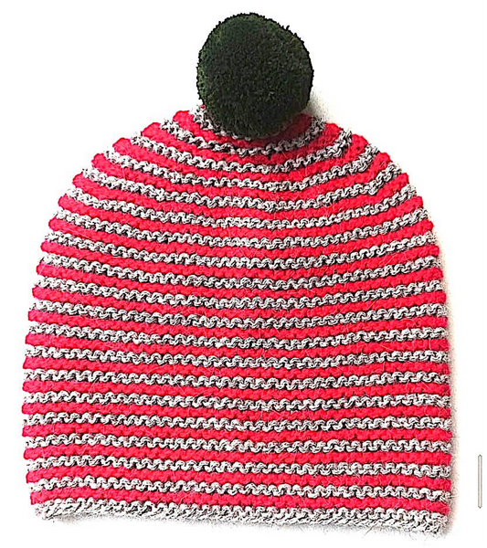 Striped Pom Hat Holly