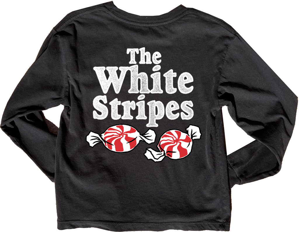 White Stripes Candy LS Tee