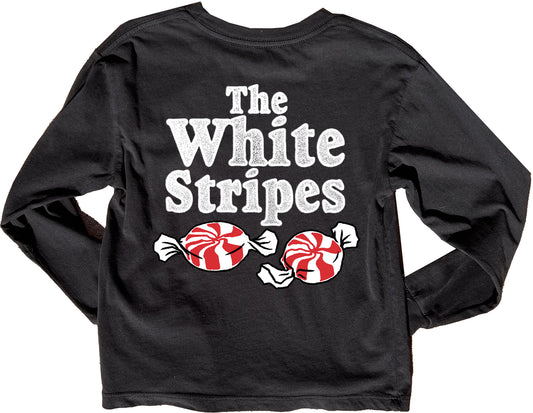 White Stripes Candy LS Tee