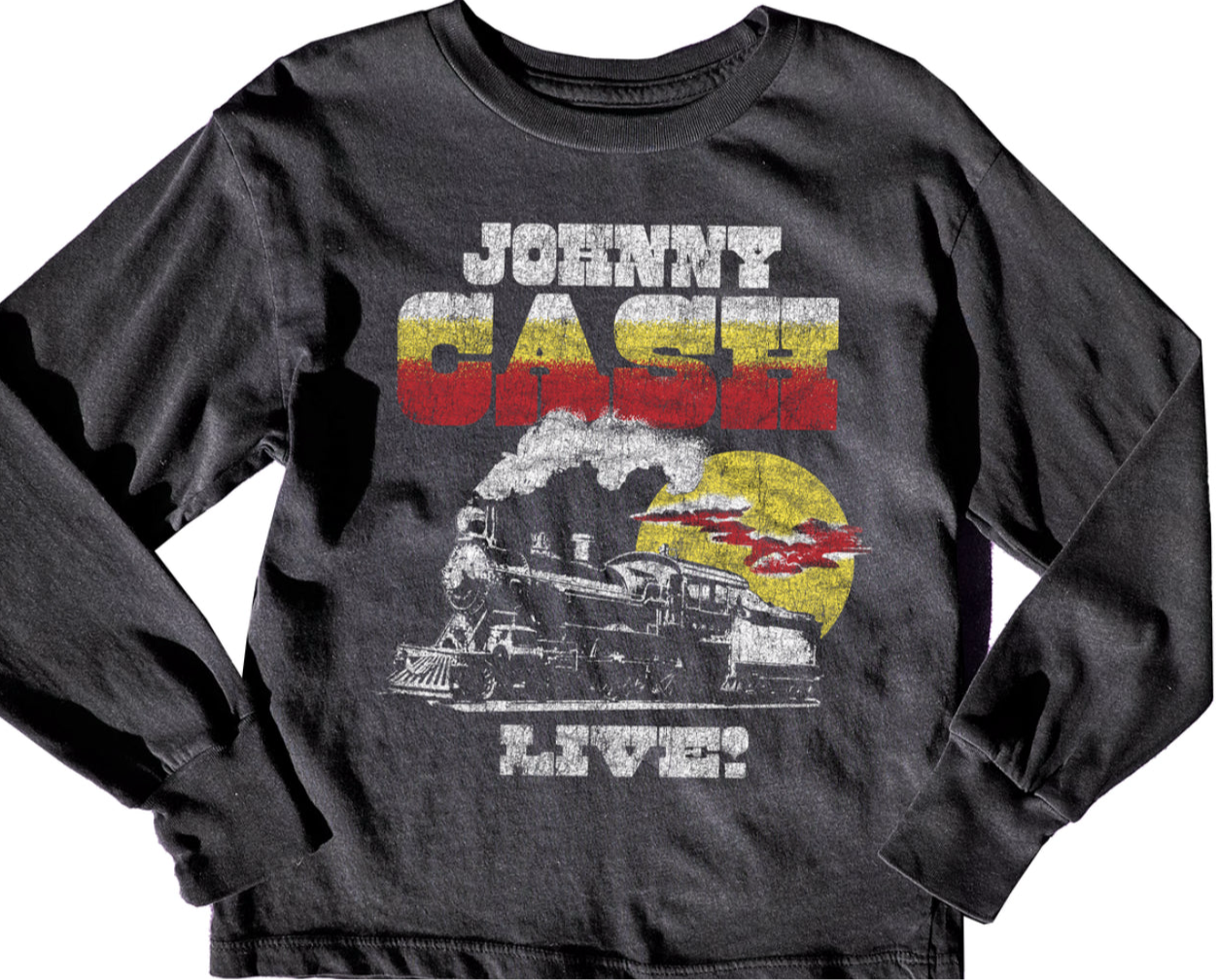 Johnny Cash Live LS Tee