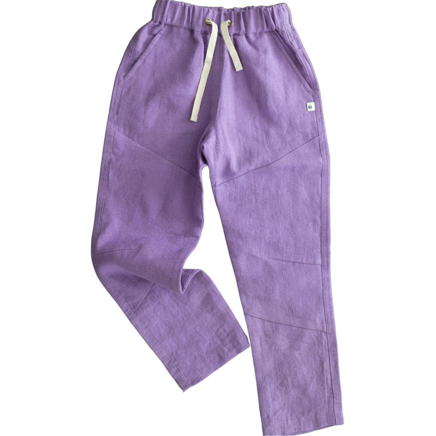 Ash Linen Pants - Lilac