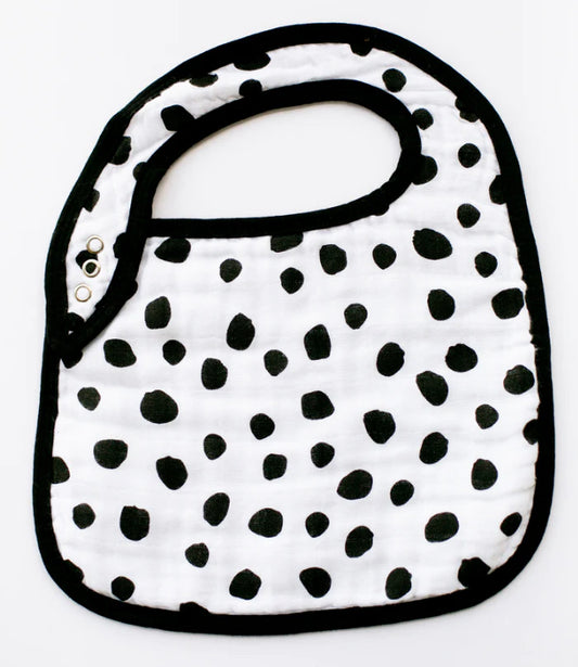 Organic Cotton Muslin Bib - Spots