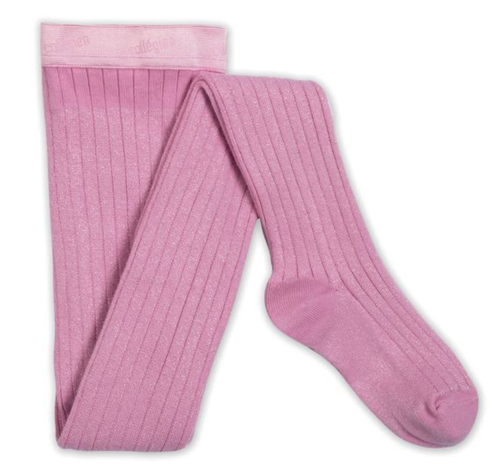 Amelie - Glitter Ribbed Tights