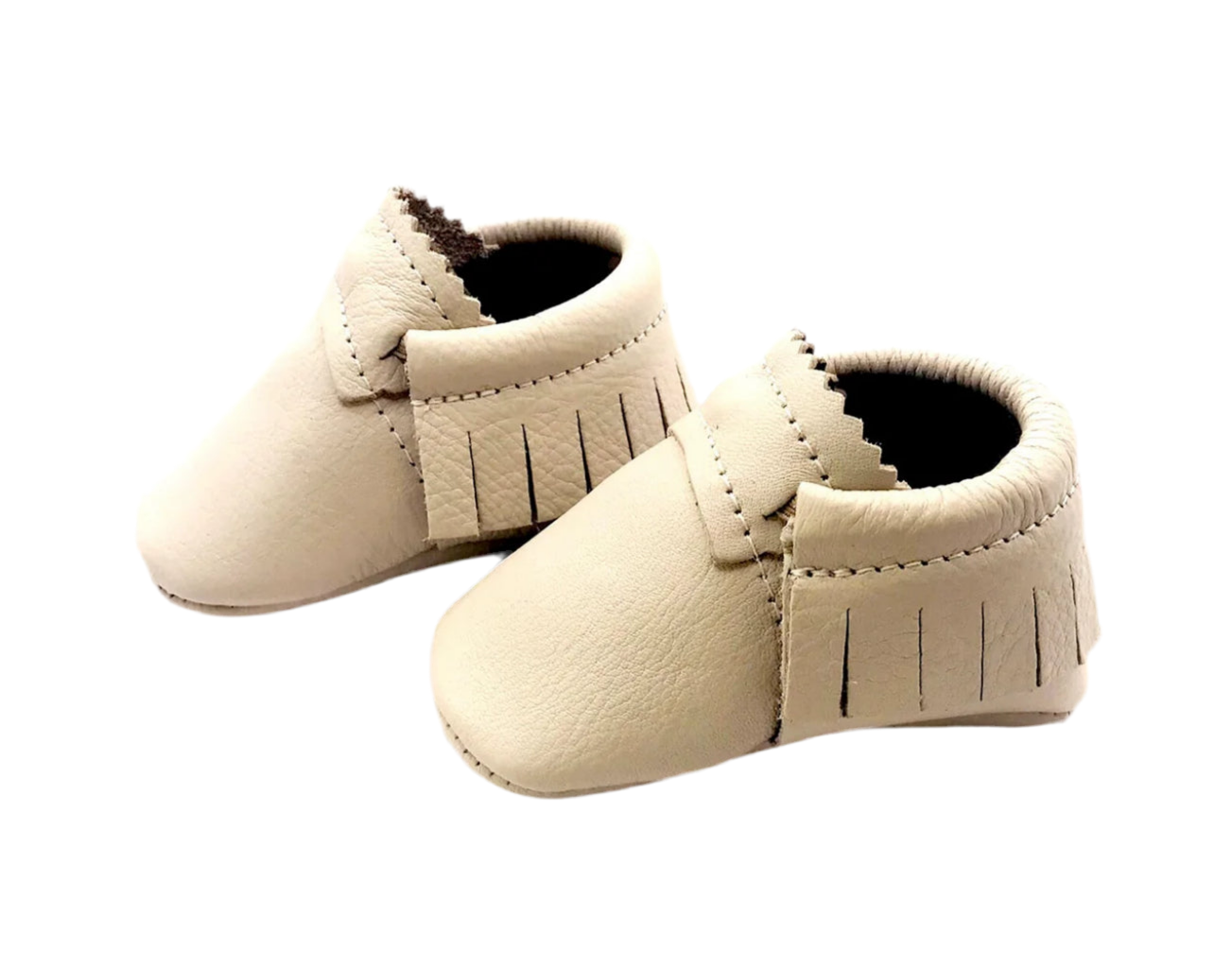 Moccasin Booties - Oatmeal