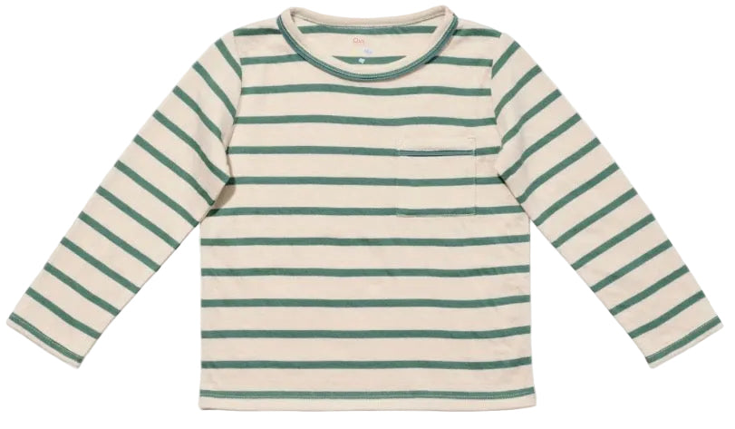 Edward Tee Shirt - Pine Stripe